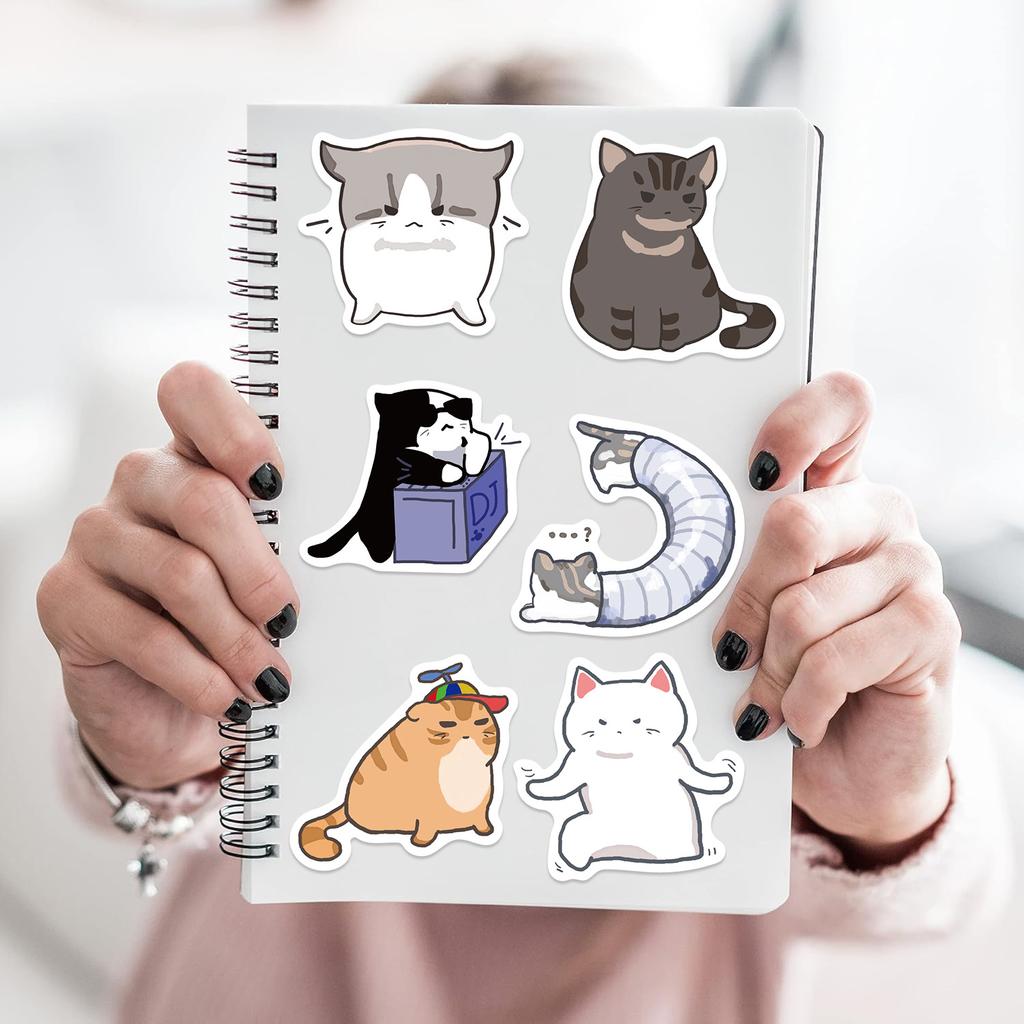 55 Q version cat meme emoticon pack graffiti stickers decorate guitar notebook suitcase DIY