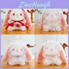 Lolita Style Plush Bunny Crossbody Bag With Cartoon Design For Girls And Kids