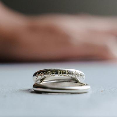 Eveningbell [silver925] Childish Letter Ring (silver)