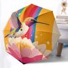 1pc Hummingbird Lotus Automatic Open/Close Umbrella Compact Folding Umbrella, All-Season Portable Umbrella for Women/Men F1124031