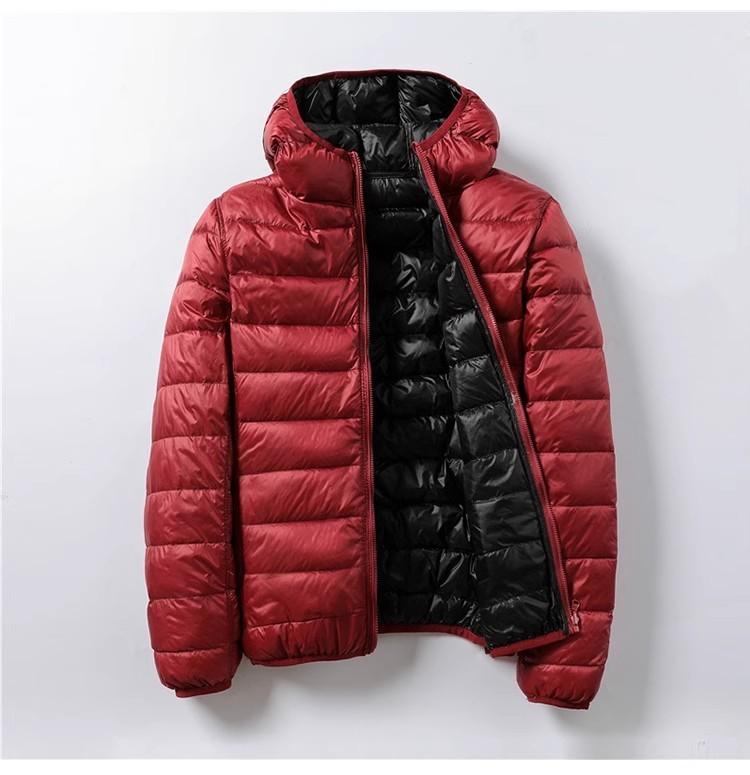 Women Double Side Jacket Hooded Windbreakers Design Lightweight Warm Coats