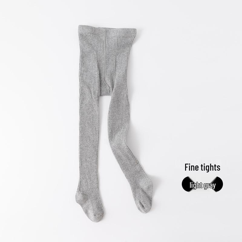 

Весенне-осенние однотонные полосатые леггинсы и боди для маленьких девочек XS (0-1 year) светло-серый