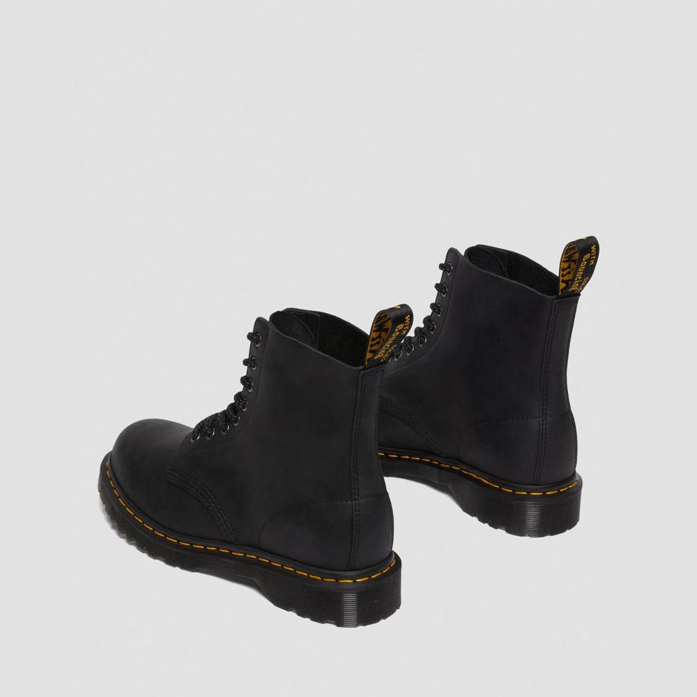 Boots Dr. Martens Black Waxed Full Grain Leather 1460 Pasca