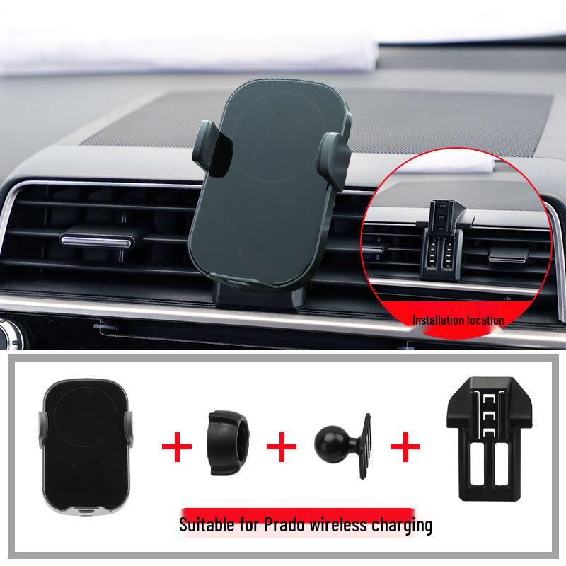 Wireless Charging Phone Holder for Toyota RAV4, Prado, and Land Cruiser