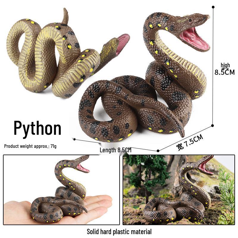 Wildlife Simulation Model: Tiger, Lion, Panda, Elephant, Rhinoceros, Kangaroo, Leopard, Horse, Sheep Toy Set