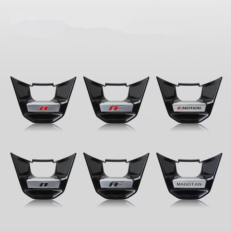 For VW Volkswagen Jetta MK5 Golf Car Steering Wheel Emblem Sticker Decals for Volkswagen VW Golf 8 MK8 Magotan CC Tayron X Touar
