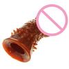 Soft Silicone Condom Thick Penis Extender Wolftooth Stretchable Sleeve Adult Toy