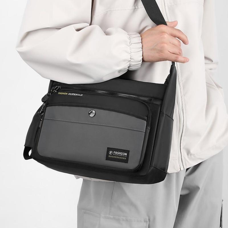 New Men Crossbody Bags Male Nylon Shoulder Bags Boy Messenger Bags Man Handbags For Travel Casual Large Satchel