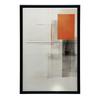Gra Kształtów W Szarości I Pomarańczy Gra Kształtów W Szarości I Pomarańczy, 30X40 Cm, Rama Aluminiowa Czarna, Papier Matowy 230 Gsm