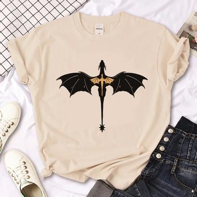 Vierde Wing Tee Vrouwen Streetwear T-shirt Vrouwelijke Japanse Anime Grafische Kleding Top Vrouwelijke Blouse Grappige Grafische T-shirt