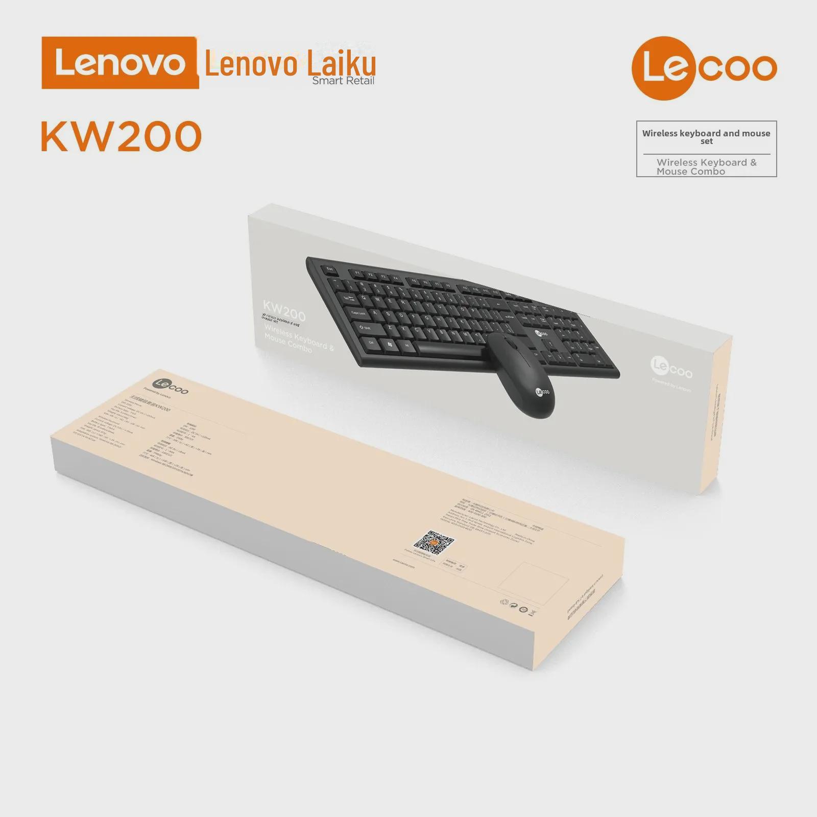 

Lecoo KW200 Wireless Power-Saving Keyboard and Mouse Set for Office and Desktop