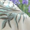 1PC NAPEARL Retro Green Plant Flower Oven Skirt, Lotus Leaf Lace Edge Decorative Oven Door Curtain for Kitchen Home Decor