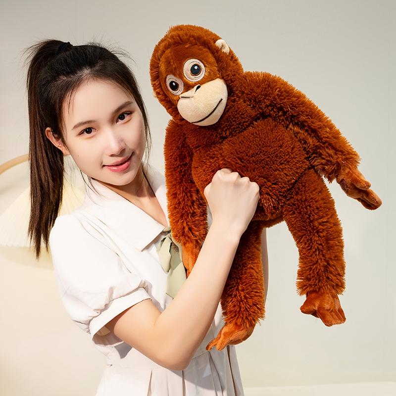 1Pc 60cm Popular Monkey Plush Toys Fluffy Monkey Dolls Hangable Gorilla Plushie Toy Funny Monkey Backpack Kids Birthday Gift