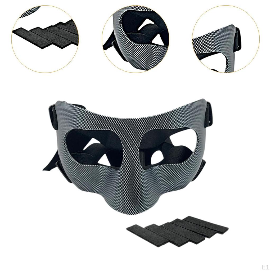 Adjustable Face Mask Nose Guard Gym Exercise Boxing Soccer Shock Resistant Sports Teenagers