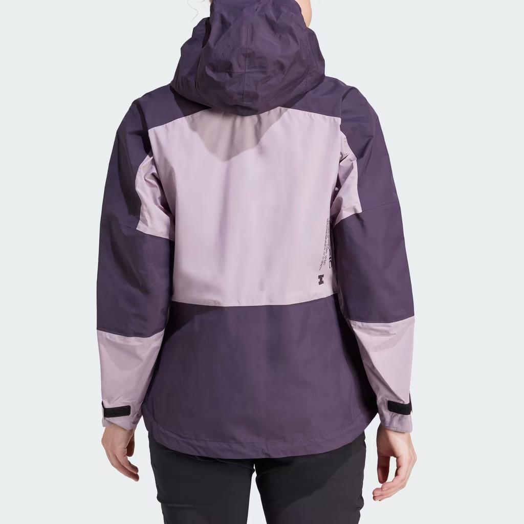 Adidas Terrex Xploric RAIN.RDY Windproof Waterproof Hiking Jacket Women Jackets Fig Aurora-Black IP1441