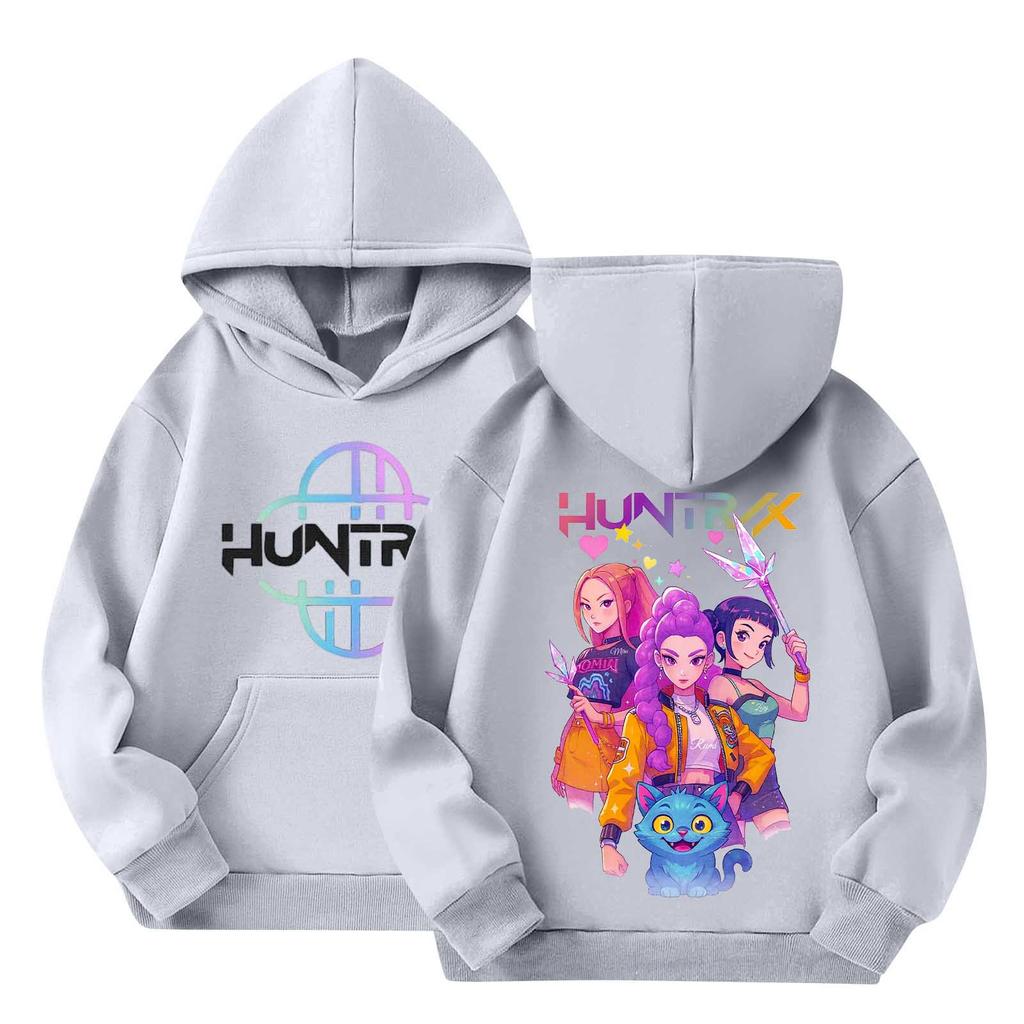 Children's Hooded Gradient Printed Long Sleeved Sweatshirt Loose Sweatshirt Sweatshirt