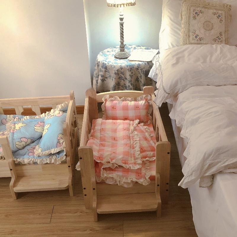 Cat Dog Solid Wood Off The Ground Kennel Pet Bed Pet Kennel Furniture Products Supplies Beds Accessories Comfortable Durable