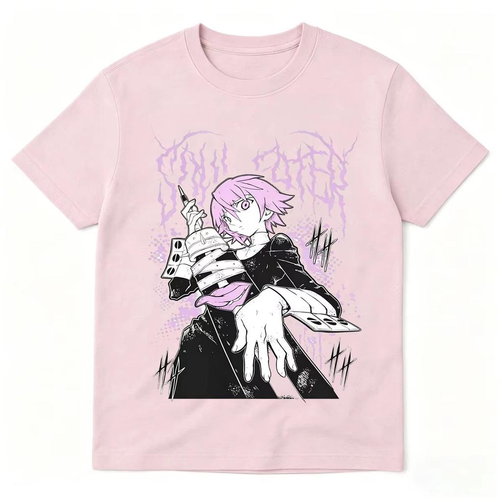 Soul Eater Crona Anime T Shirts Unisexs Wounisex Clothing Fashion Harajuku Oversized Tshirt 100 Cotton Short Summer Streetwear Tee