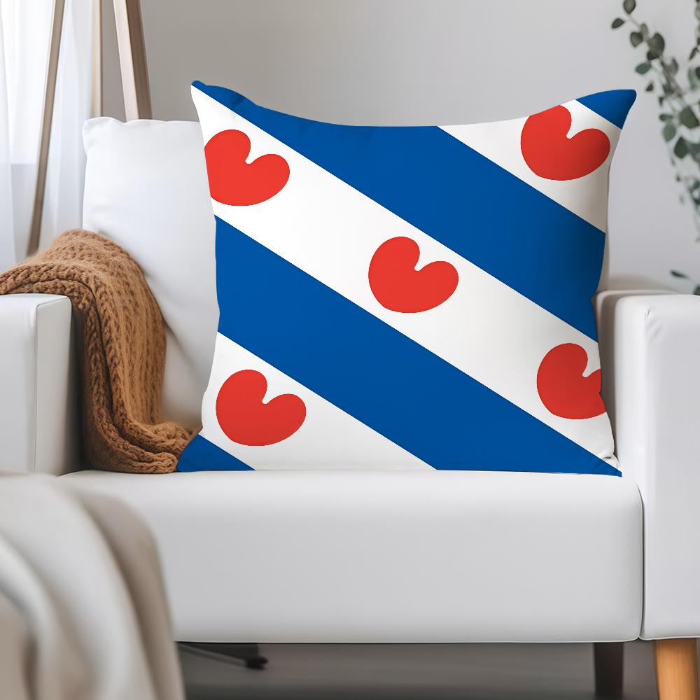 Nation Netherlands Friesland Pillow Case Applicable Space For Guest Rooms Interiors Cars Office House Decoration