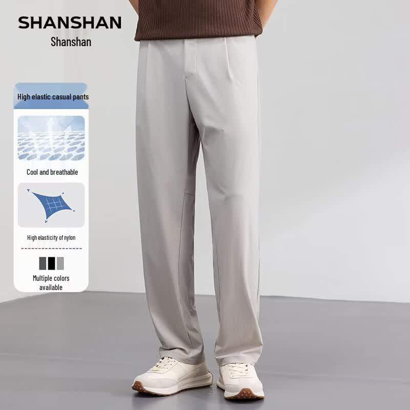 SHANSHAN Men s Straight-Leg Casual Trousers 2XL