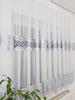 Ready-made Curtain 400x180 Cm with Voile and Wide Guipure Lace
