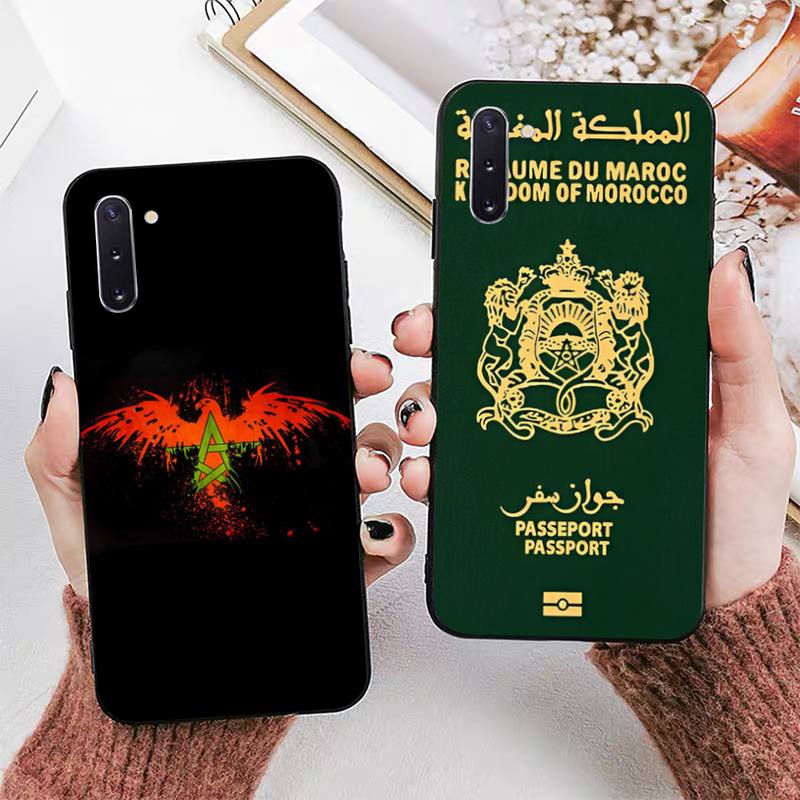 

Morocco Flag Passport Phone Case for Samsung Note 5 7 8 9 10 20 pro plus lite ultra A21 12 72