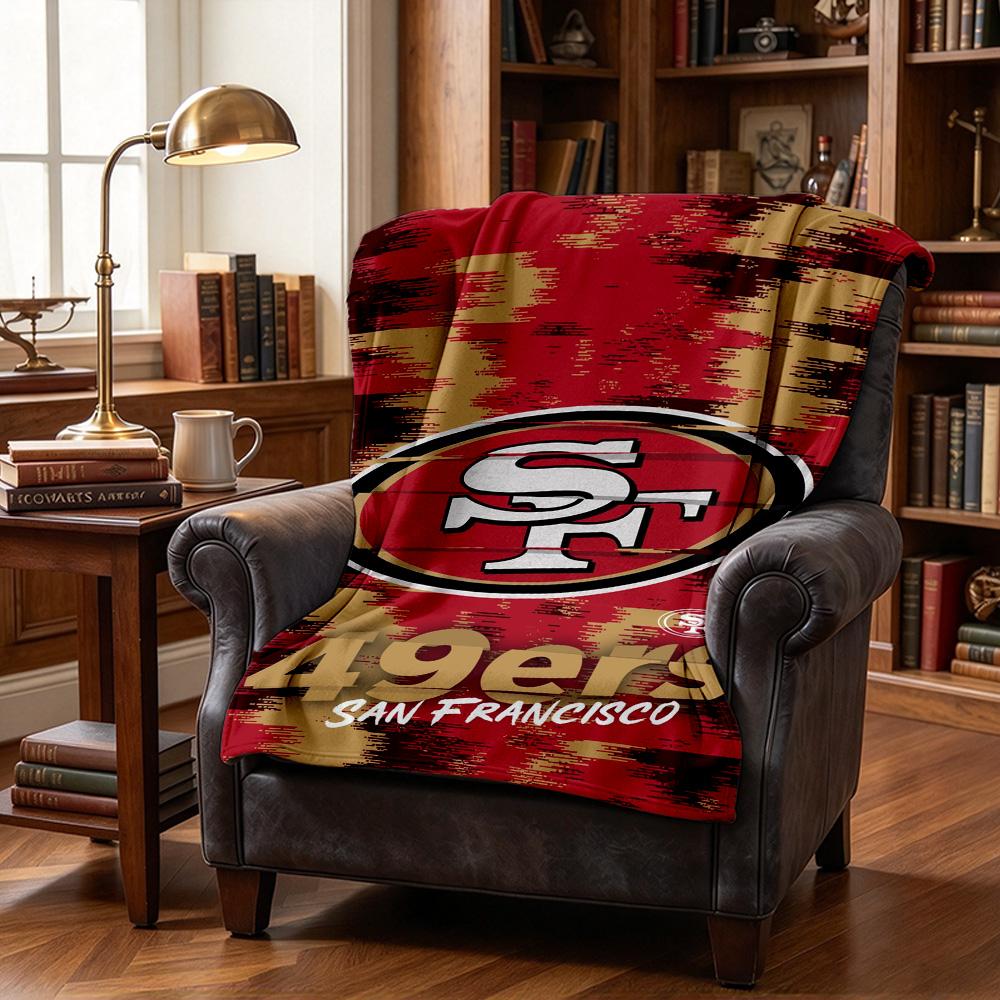 49Ers Logo Wurfdecke Flanelldecke Weich Warm Sofa Bett Camping Heimdekoration Einzigartiges Weihnachtsgeschenk C10259