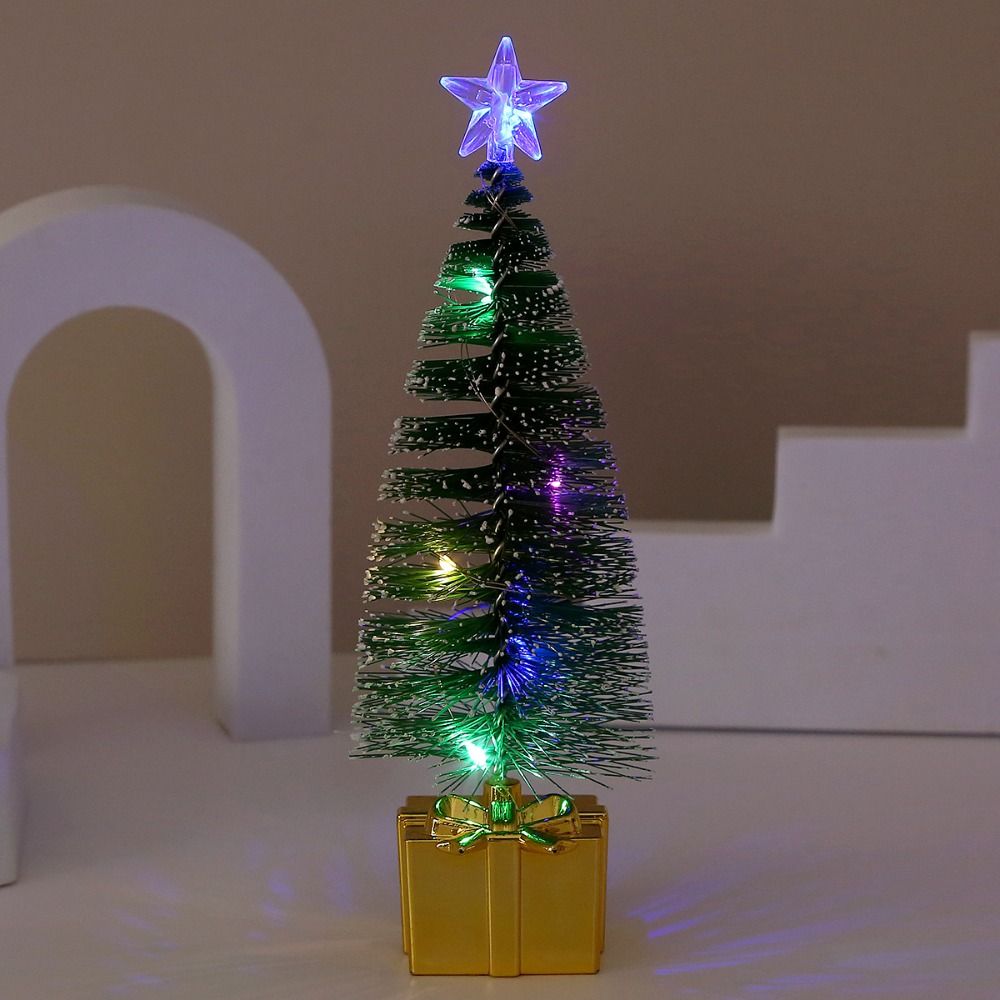 4pcs Mini Luminous Christmas Tree LED Christmas Home Decoration  Desktop Decoration