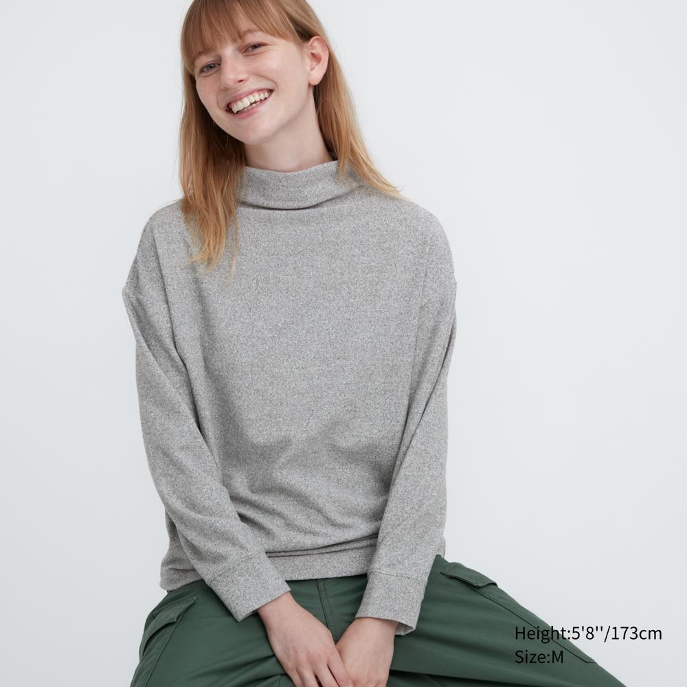 Long Sleeve Uniqlo Mock Neck Shirt Uniqlo Soft Knit Fleece Mock