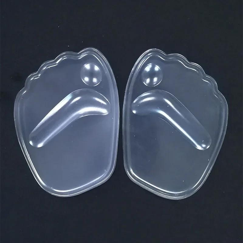 Silicone Pads for Women's Shoes Non-slip Inserts Self-adhesive Forefoot Heel Gel Insoles for Heels Shoe Anti-Slip Foot Pad