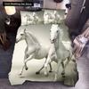 3D Horse Printing Duvet Cover Animal Bedding Set Twin Full Double Queen King Size for Kids Men Black Soft Quilt Cover Pillowcase