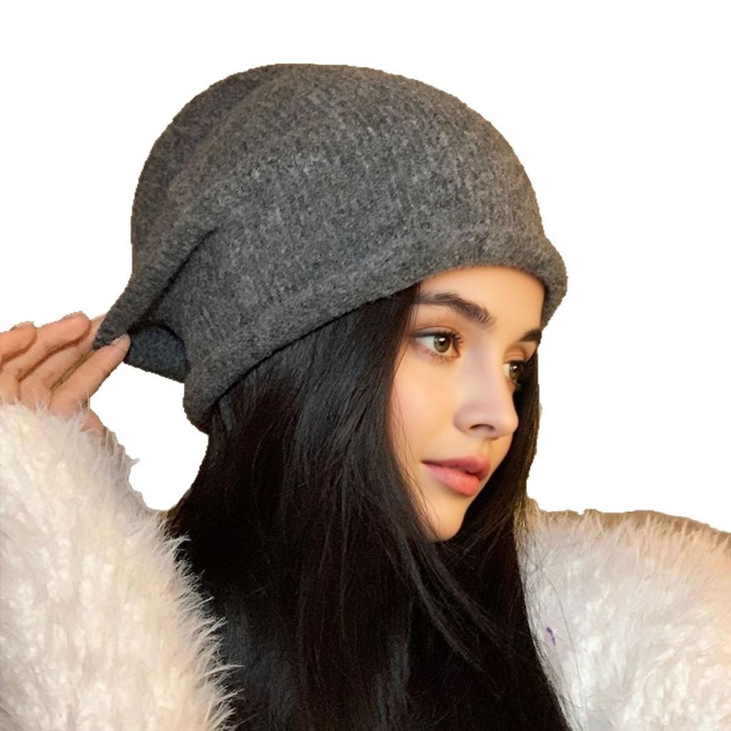 Wool Blend Beanie Hat For Women With Windproof Feature For Fall And Winter Casual Wear