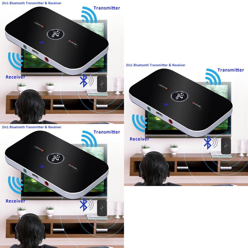 High-fidelity Wireless Bluetooth Audio Transmitter And Receiver With Versatile 3.5mm Rca Adapter