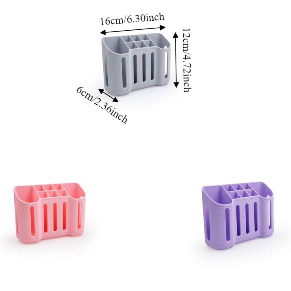 Wall Mounted Storage Rack Partition Storage Bathroom Organizer Toothpaste Holder Dormitory