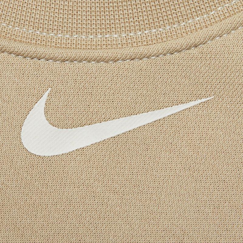 Nike Casual Loose Round Neck Long Sleeve Sweatshirt Women Sweatshirt Beige DD5611-206
