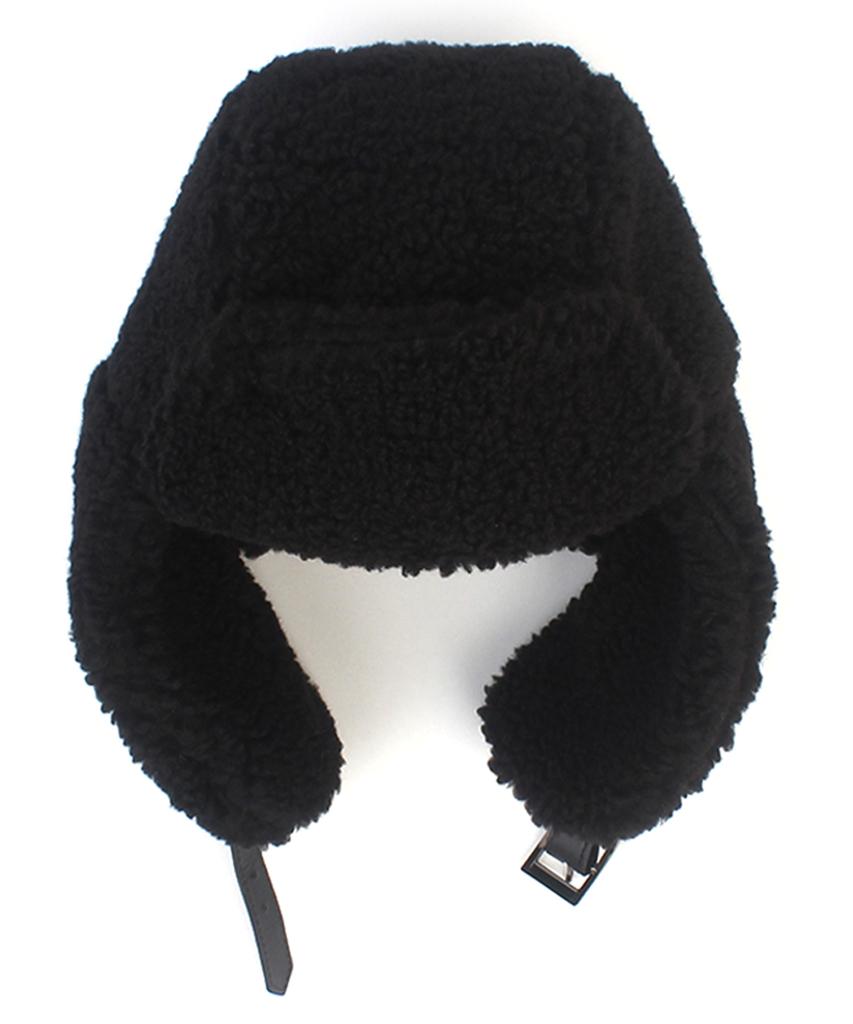 Yunibeosyeolkemiseuteuli Fleece Black Aviator Hat