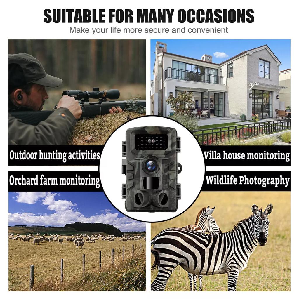 Kamera na lovecké stezce 58MP IP66 PR700 HD Game Night Vision Aktivace pohybu Bezpečnostní kamery Venkovní fotopasti na divokou zvěř