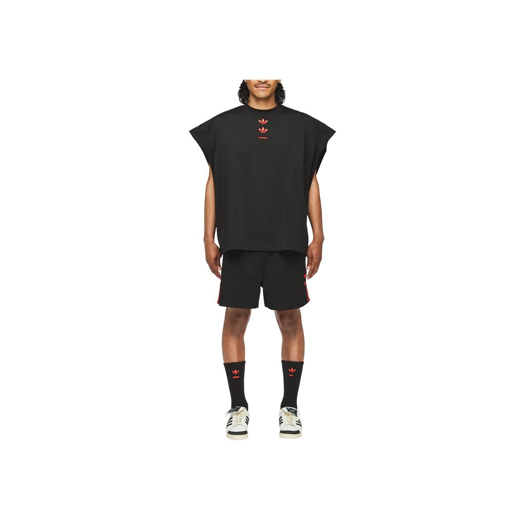 adidas Originals X Willy Chavarria Collaboration Ss25 Gym Striped Comfortable Simple Casual Sports Shorts Unisex Shorts KB7236