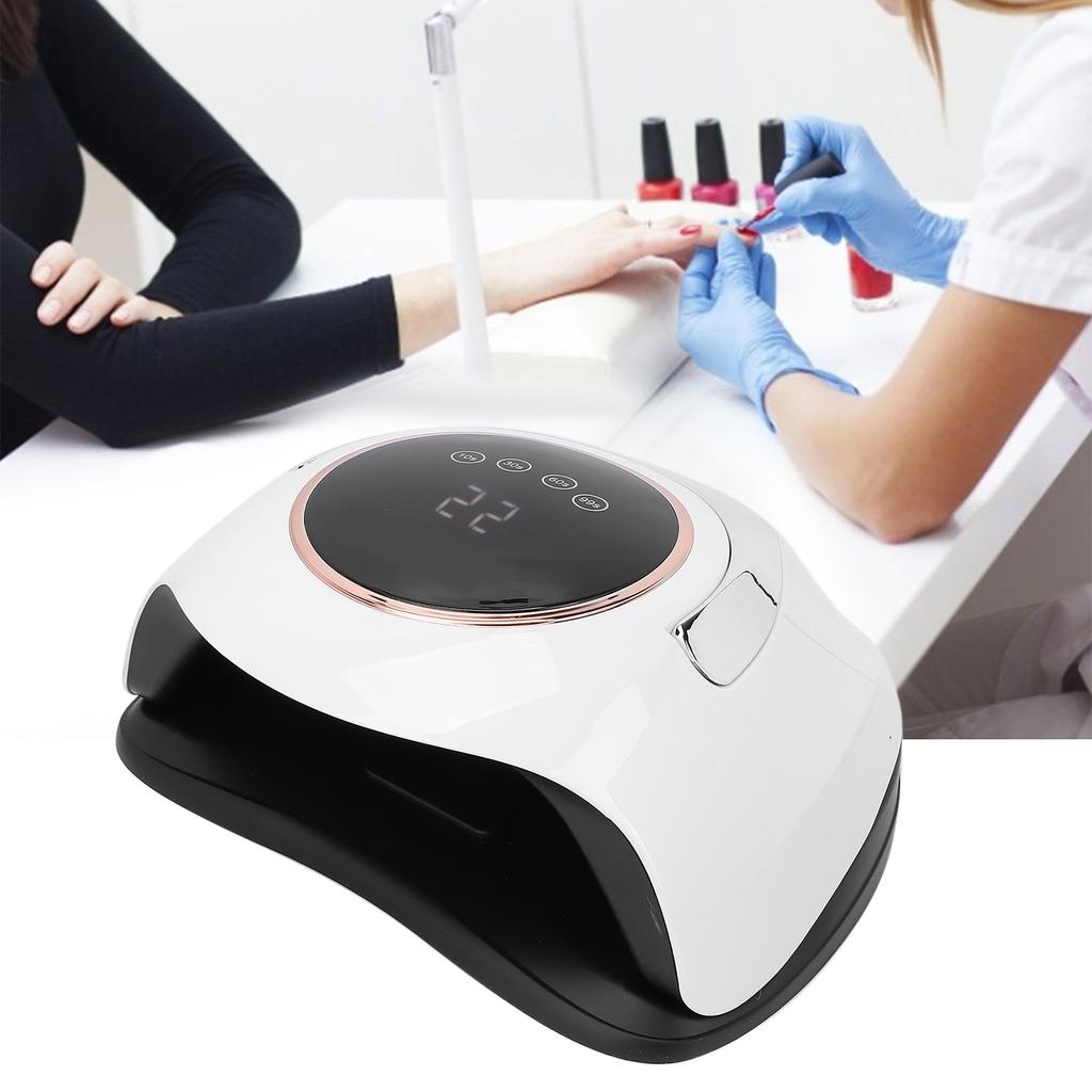Профессиональная УФ-светодиодная лампа для ногтей 180 Вт, портативная лампа для отверждения гель-лака, сушилка для ногтей (100‑240 В)