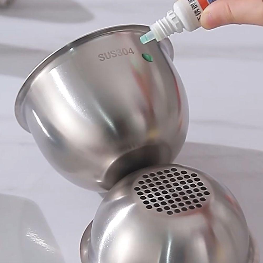Large Capacity Garlic Masher 304 Stainless Steel Mortar Grinding Bowl Garlic Mashing Pot  Baby Food