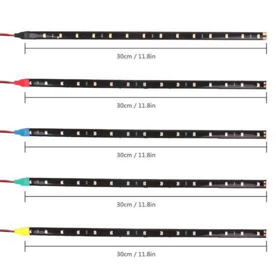 3528SMD 15 LEDs Wasserdicht Auto Fahrzeug Flexible LED Streifen Licht Lampe Dekoration
