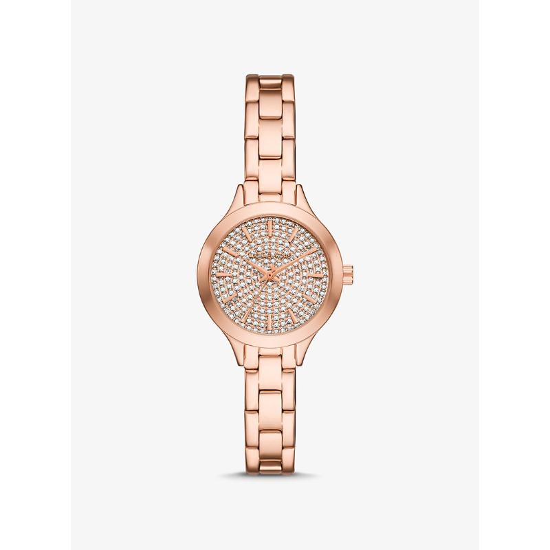 Мини-часы Michael Kors Aspyn с паве, покрытие из розового золота MKO1087 розового золота