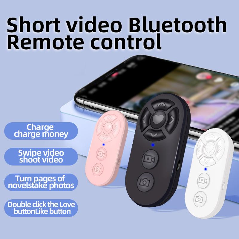 Wireless Bluetooth Mobile Selfie Lazy Instant Music Video Remote Control Mobile Phone Bluetooth Controller For Apple