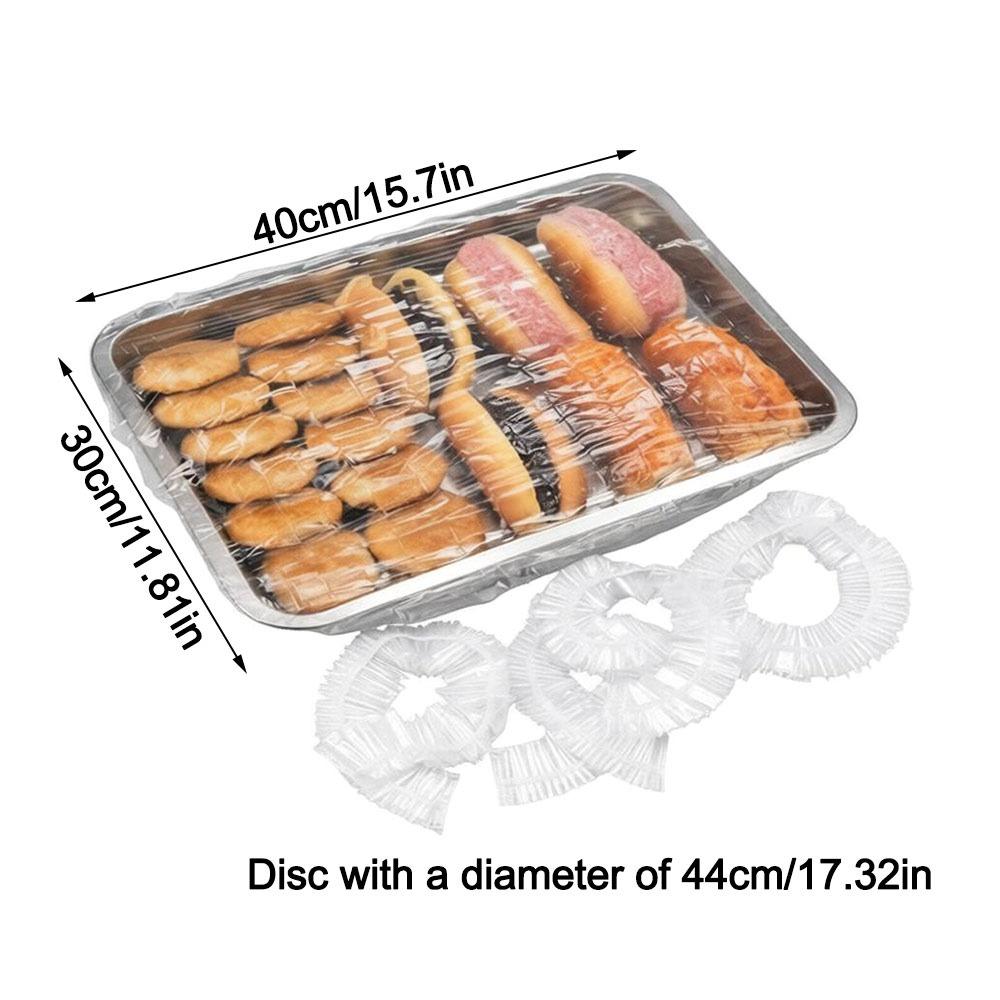 

Large Food Cover Transparent Tray Cling Film New Food Storage Cover 40x30cm