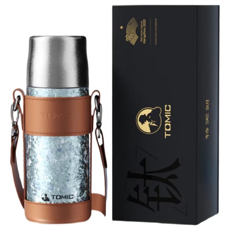 TOMIC TW60191Ti Double-Wall Pure Titanium Tea Infuser Bottle
