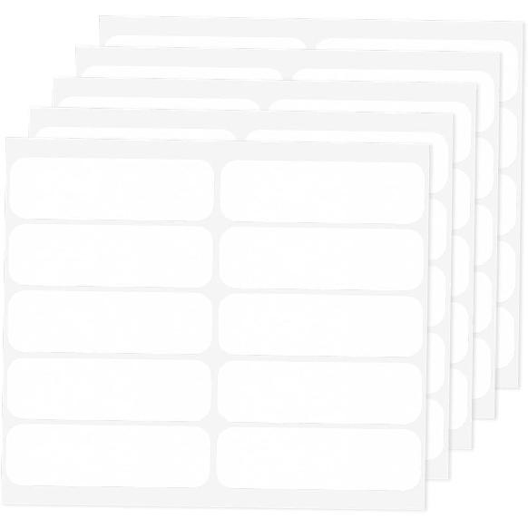 Personalized Iron On Name Labels No-Iron Fabric Labels for School, Daycare, Nursing Care, Toys, Pack of 50 (3/5" X 2")