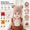 Bear Ear Baby Bear Hat Cotton Toddler Winter Hat New Warm Protection Hat  Cold Weather