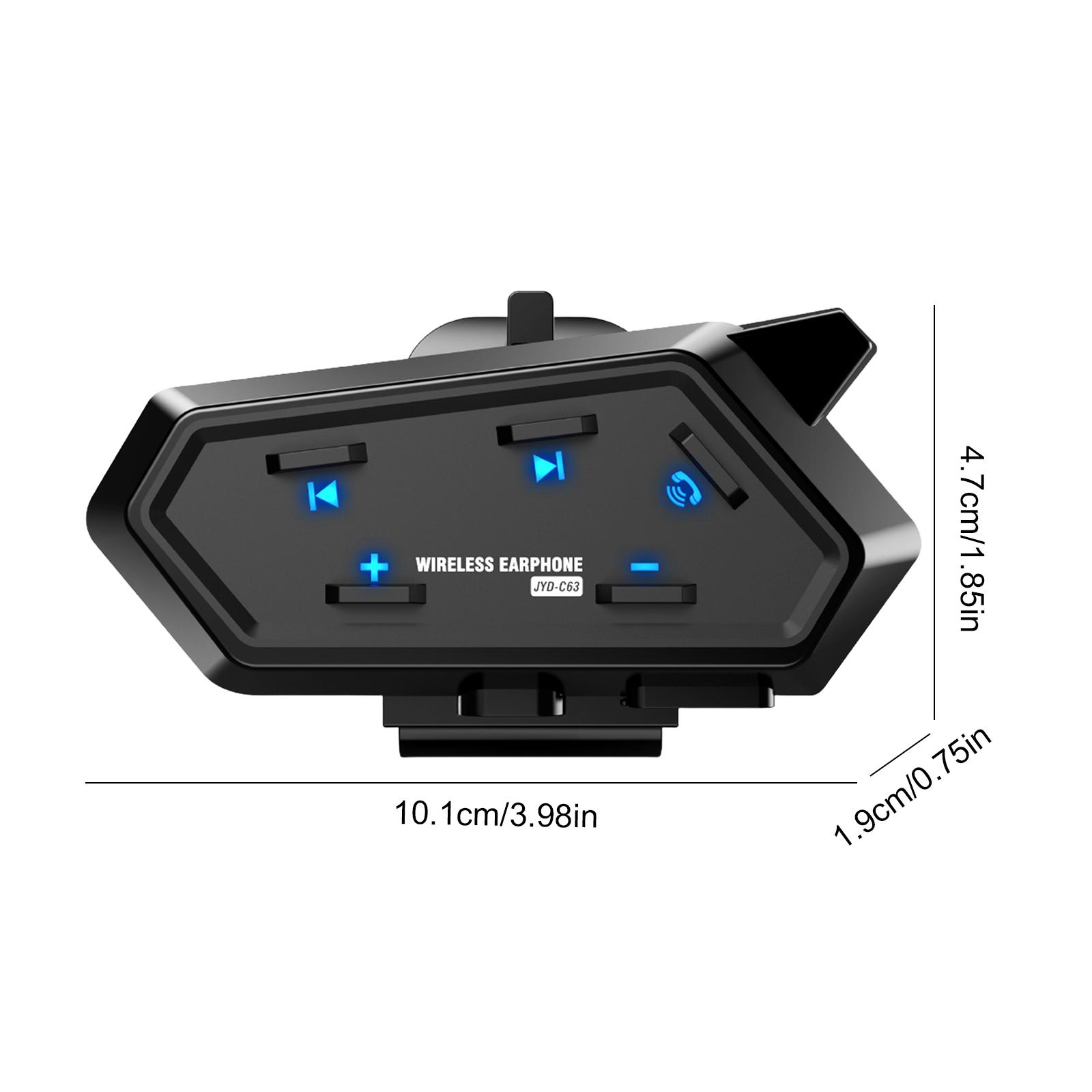 Bluetooth 5.4 Wireless Motorcycle Helmet Headset Hands-free Call Phone Motorcycle Waterproof Music Player Moto Helmet Earphone