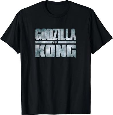 Godzilla vs Kong - Maglietta Ufficiale con Logo Metallico