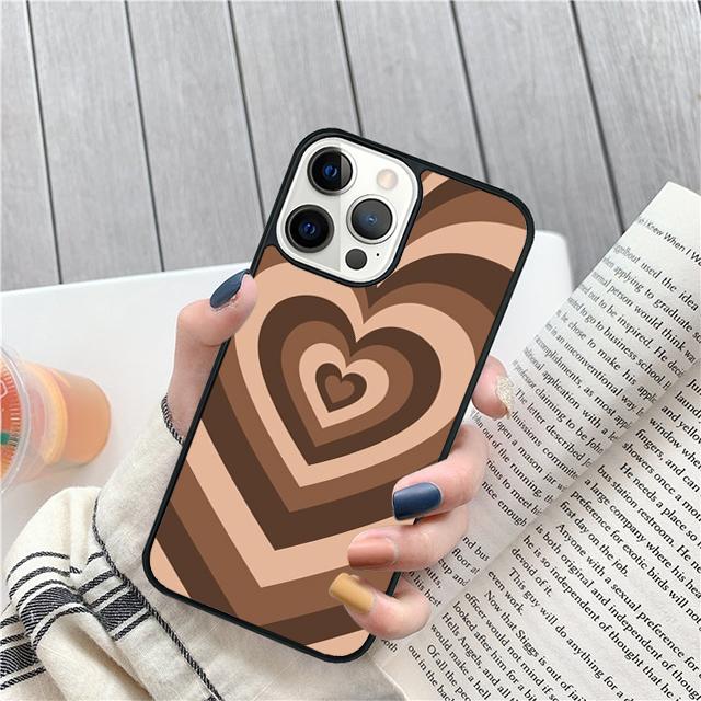 Hearts circles coque Coque Shell For iPhone 17 Air 15 16 14 13 12 Pro Max 11 Pro Max Plus Phone Case Cover